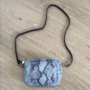 Clare V Midi bag in snake print